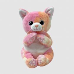 PELUCHE TY BEANIE BELLIES - LILLIBELLE LE CHAT ROSE PETIT 6